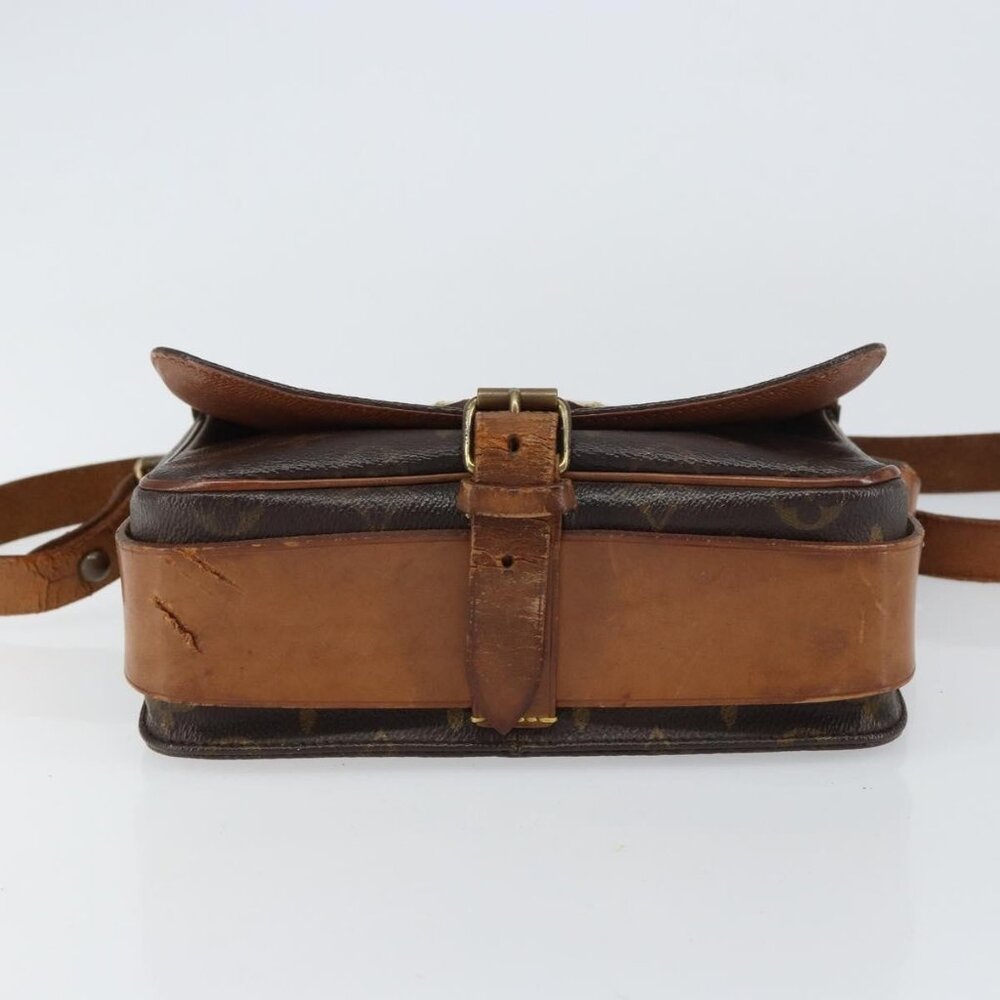 Authentic LOUIS VUITTON Monogram Cartouchiere MM Shoulder Bag M51253 LV - Picture 12 of 16